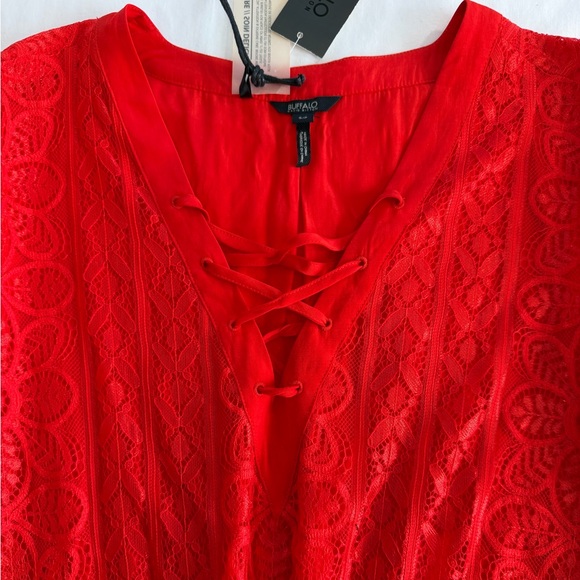 NWT Red Lace Dress size petite small PS - Picture 4 of 15
